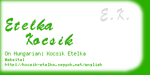 etelka kocsik business card